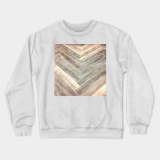 contemporary Caramel brown grey Beige farmhouse barn wood Crewneck Sweatshirt